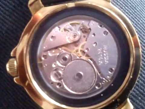 Russian Military watch mechanism - 2414A Anti-Shock balance 17 jewel (ruby)