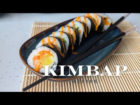 How to Make Korean Gimbap! 🇰🇷✨ Easy & Delicious Recipe!
