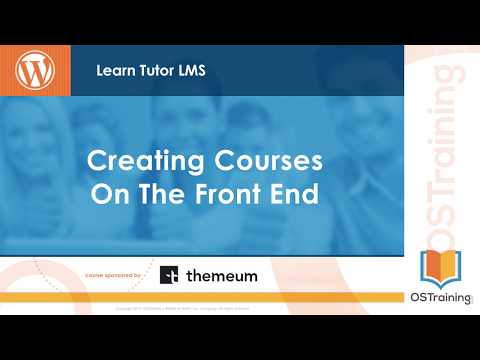 04 Creating Courses on the Front End