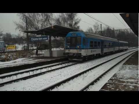 Odjezd vlaku R 1195 (ČD 843.012) - Chomutov město, 23. 1. 2013