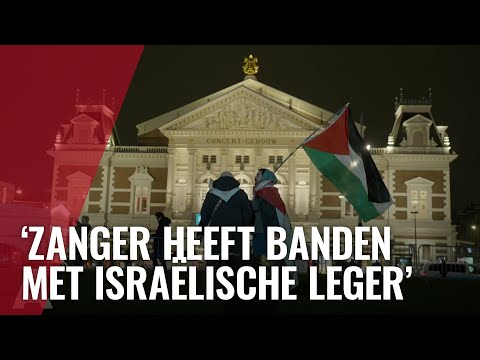 Zo verliep het protest bij Concertgebouw tegen Israëlische zanger Shai Abramson