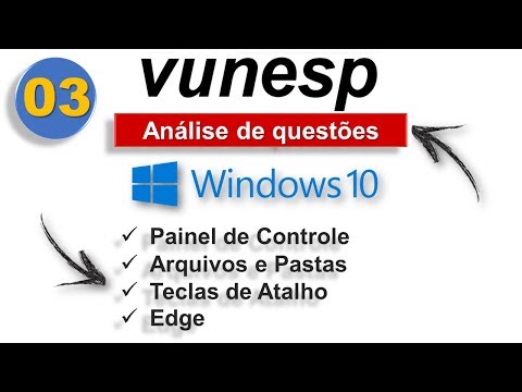03 VUNESP Análise de questões Windows 10 | VUNESP 2019