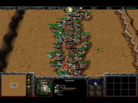 50 Footman (100 Food) vs 25 Knight (100 Food) Fully Upgrade 1080p