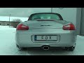 Video: Fox Edelstahl Sportauspuff mittig Porsche Boxster Typ 986 2.5