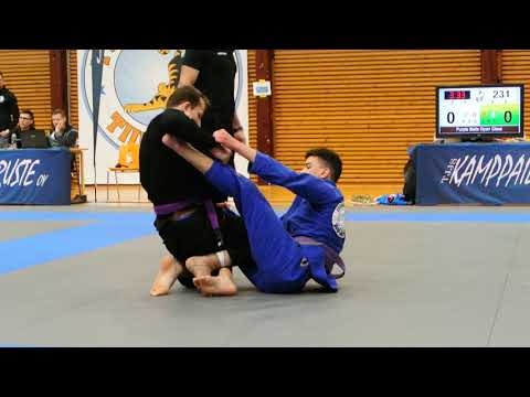 BJJ Finnish Open 2019 Men Purple Belts Open weight 32nd final Mikhail Vasilenko   Marcos Gabriel Pae