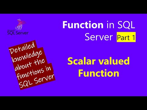Function Function In Sql Server Scalar Valued Function User Defined Functions In Sql Part 1