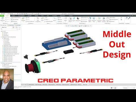 Creo Parametric - Middle Out Design | Assembly Modeling