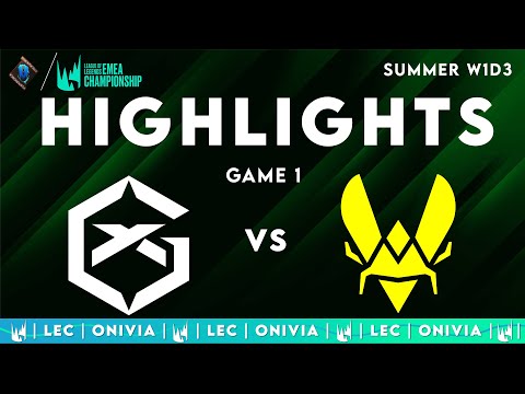 GX vs VIT Highlights Game 1 — LEC Summer 2025 — GIANTX vs Team Vitality by Onivia