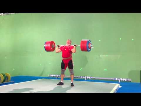 Alexey Lovchev Clean and jerk 270 kg Filming "The heavyweight"