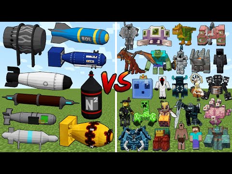 What Nuclear Bombs can Beat the most Minecraft Bosses?