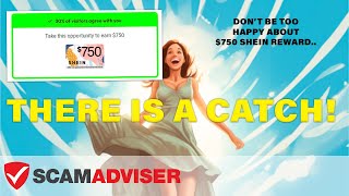 SheinReward.com & SheinHire - $750 Shein Gift Card Reward For Completing Simple Deals - Scam