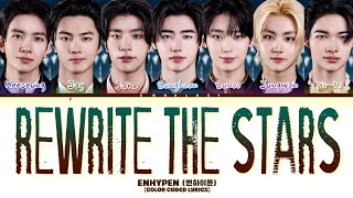 Download lagu [AI COVER] How Would ENHYPEN Sing 'Rewrite the stars By Cover of Yechan Jeon | Color Coded Lyrics  mp3