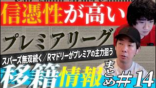 プレミアリーグ移籍噂まとめ14(スパーズ無双続く/Rマドリーがプレミア主力狙う)