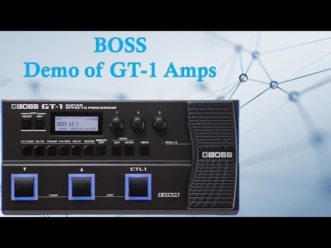 Boss GT-1  - Demo of the 27 amp models