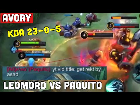 This Paquito said he will destroy me! Watch what happened! Unkillable Leomord - Avory | MLBB