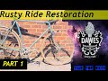 Restoring The Galaxy Rusty Bike Restoration Part 1 The Strip Down