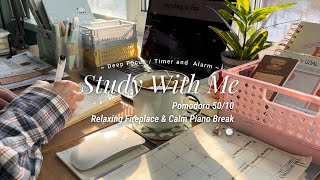 Download lagu 3-HR STUDY WITH ME βοΈπͺ΅ crackling fireplace / pomodoro 50/10 πΉ with calm piano break mp3 Download lagu 3-HR STUDY WITH ME βοΈπͺ΅ crackling fireplace / pomodoro 50/10 πΉ with calm piano break mp3