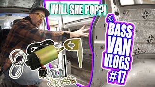 I installed a popper on the sliding door! - Bass Van Vlogs #17