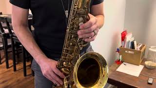 Video thumbnail for 1951 47,xxx Selmer Super Balanced Action Tenor Saxophone Demo, www.dcsax.com by DC Sax