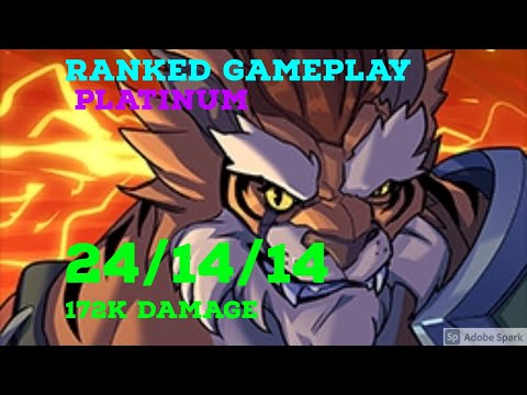 Tiberius 172K DMG 24/14/14 - Paladins Ranked Gameplay
