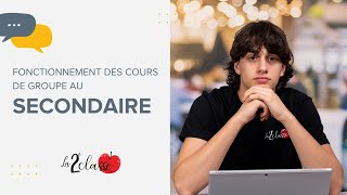 Fonctionnement des cours de groupe au secondaire