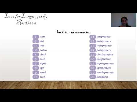 Învățăm să numărăm. Learn how to count in Romanian. Vamos aprender a contar em romeno.