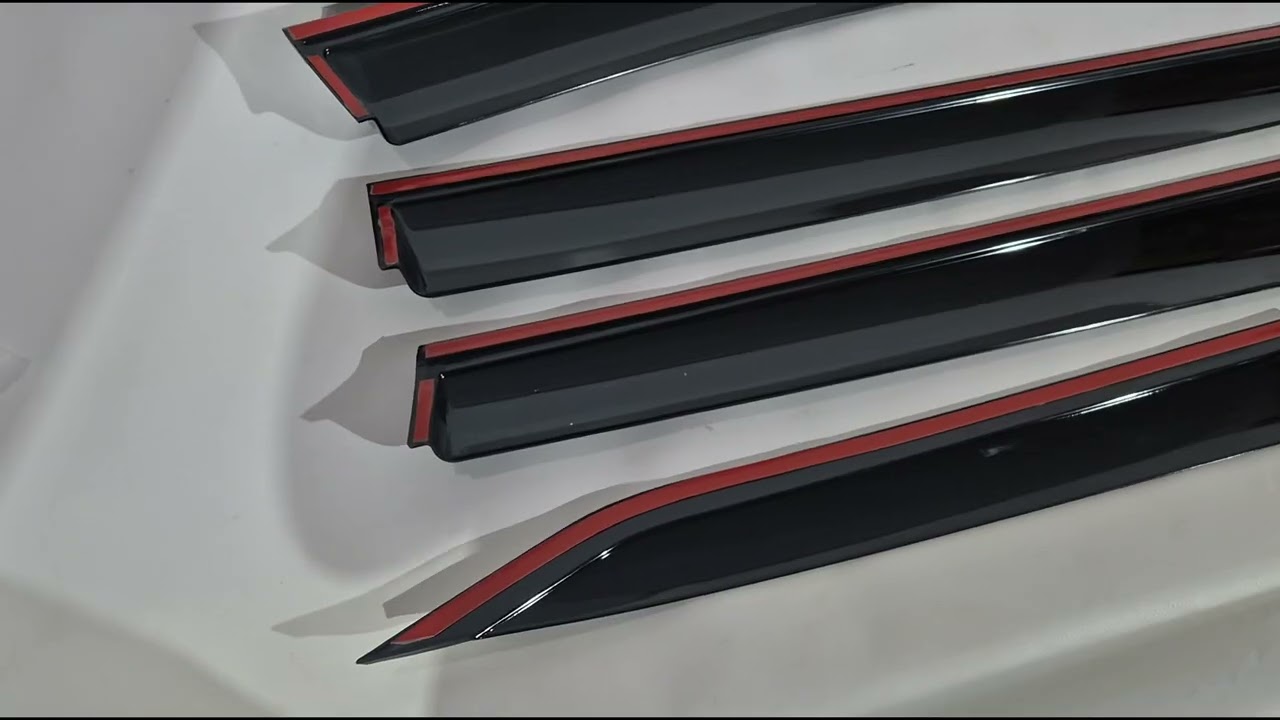 Toyota Sienna 2020– Ofuky oken s chromovou lištou Niken Luxury (6 ks) Video 1