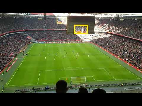 Ajax-Utrecht opkomst spelers 10-11-2019