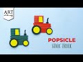 Popsicle Stick Truck Simple Kids Crafts Truck Tutorial DIY Kids Toys Popsicle Stick Crafts