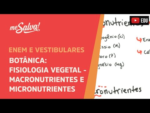 Me Salva! BOT23 - Botânica - Fisiologia vegetal: macronutrientes e micronutrientes