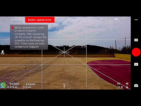 DJI Mavic Mini - Speed Motor Error Solution