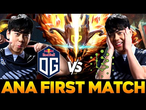 Ana FIRST game with OG after TI9 - Legendary Team is back
