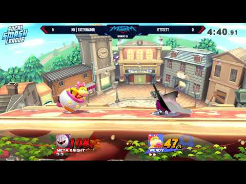 MSM 165 - Taternator (BowserJr) vs Jettsett (Metaknight) Winners R2 - Smash 4