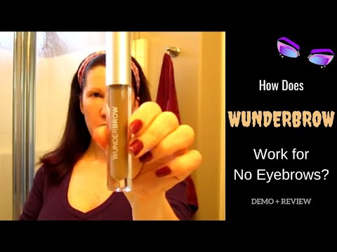 Wunderbrow How To and Review for Women With NO Eyebrows - How I Apply Wunderbrow
