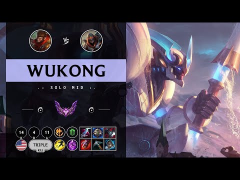 Wukong Mid vs Zed - NA Master Patch 14.10