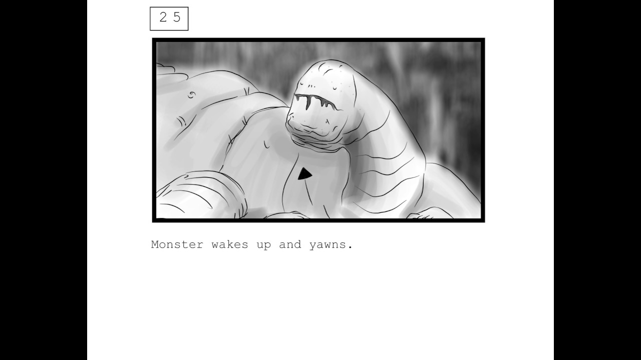 Worm Monster Storyboard