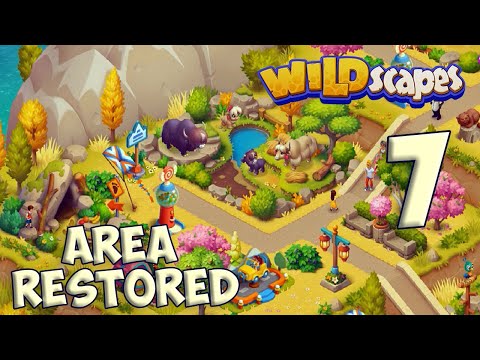 Wildscapes AREA 7 - Himalayas Zoo Decorations [ Gameplay Story ] Гималаи Украшение Зоопарка HD