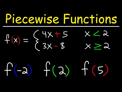 Evaluating Piecewise Functions | PreCalculus