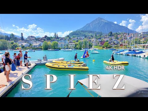 SPIEZ SCHWEIZ 🇨🇭 Herrliche Stadt an wunderbarer Lage. Rundgang in der Region Jungfrau 4K / Thunersee