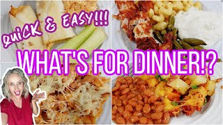 What’s for Dinner | 4 EASY & QUICK Budget - Friendly Family Meal Ideas | Jessi Christine