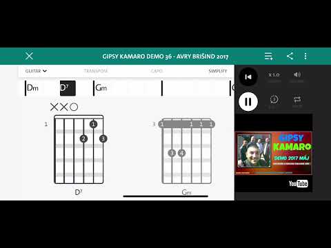 GIPSY KAMARO DEMO 36 - AVRY BRISIND 2017 cover akordy