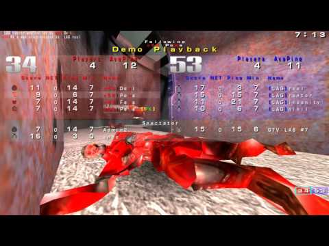 Quake 3 OSP: LAN Arena 6 - Q3TDM - c58 vs LaG - map1 - POV powa