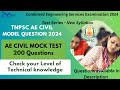 TNPSC AE CIVIL model question paper 2024/TNPSC AE CIVIL MOCK test