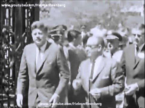 March 18, 1963 - President John F. Kennedy arrives at Teatro Nacional de Costa Rica, San Jose