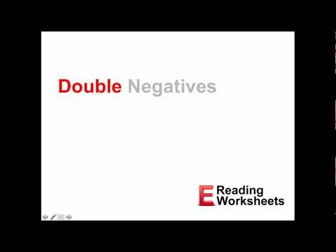 What are Double Negatives? | English Grammar Lesson