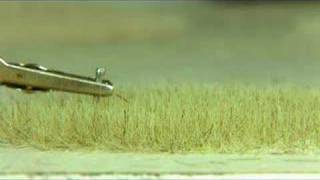 Demo of home-made static grass applicator