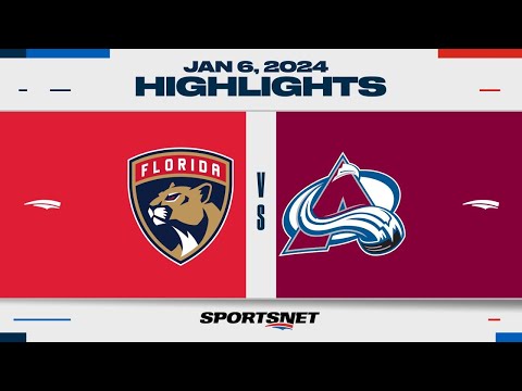NHL Highlights | Panthers vs. Avalanche - January 6, 2024