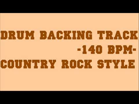 COUNTRY ROCK STYLE DRUM BACKING TRACK -140 BPM-