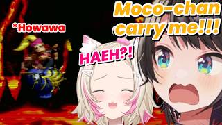 Moco-chan and her babysitter, Howawa [Hololive/FuwaMoco/Subaru]