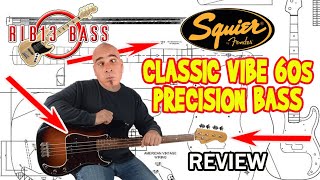 Video thumbnail for Rib13 Bass - Squier Classic Vibe 60s Precision Bass Review by Rib13 Bass